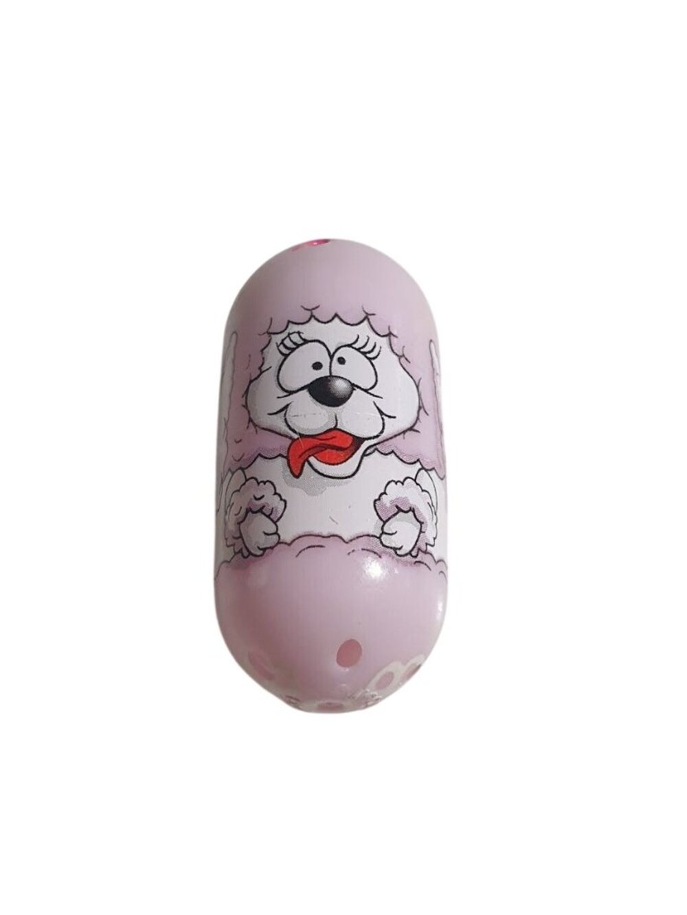 Mighty Beanz 56 Poodle Bean Moose 2010 Collectible Toy Capsule Pink White